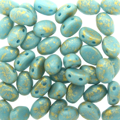 Turquoise Blue Gold Splash Samos 10g