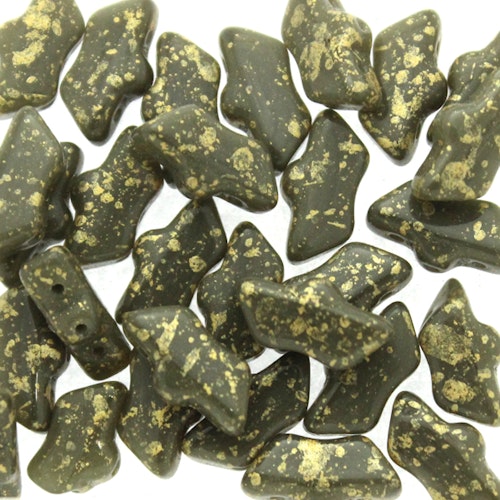 Opaque Dark Grey Gold Splash Delos 10g