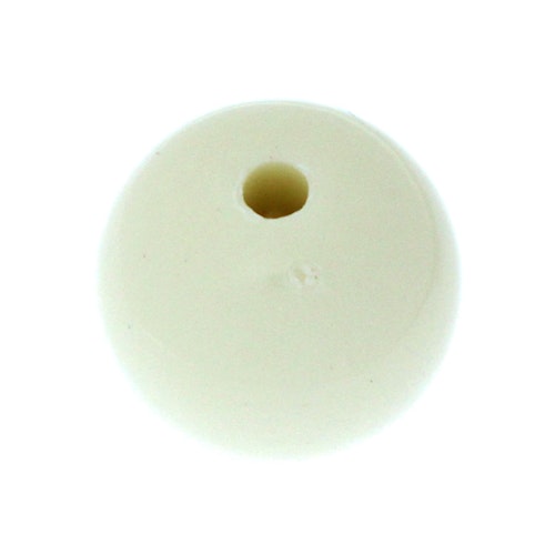 Opaque Beige Rund Acrylpärla 20mm 1st