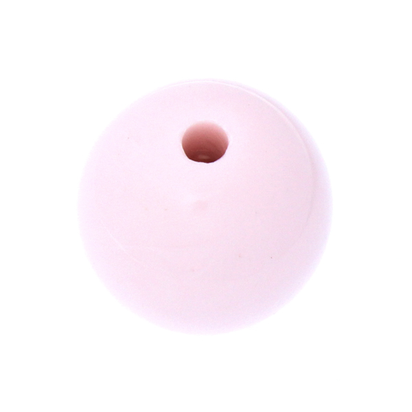 Opaque Light Pink Rund Acrylpärla 20mm 1st