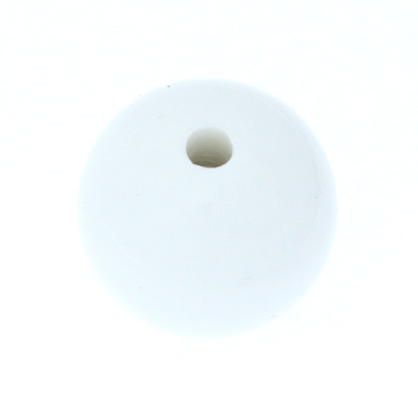 Opaque White Rund Acrylpärla 20mm 1st