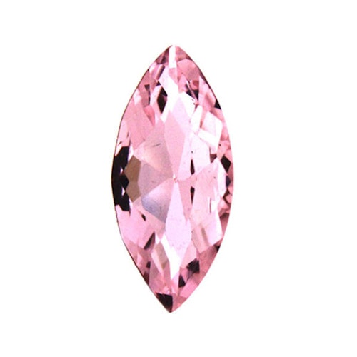 Pink Kinesisk Strass Navette 10x5mm 4st