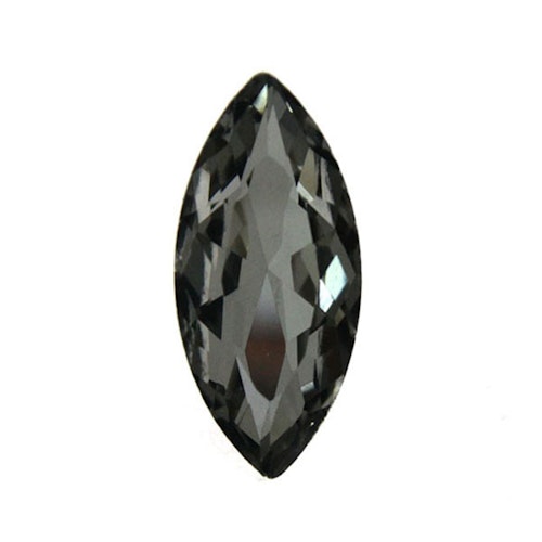 Black Diamond Kinesisk Strass Navette 10x5mm 4st