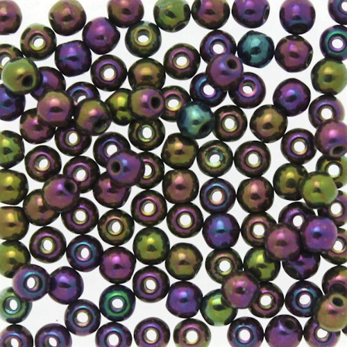 Purple Iris Runda/Druks 3mm 100st