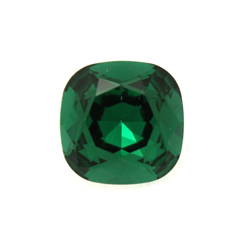 Emerald K9 Kinesisk Strass Cushion Square 18mm 1st
