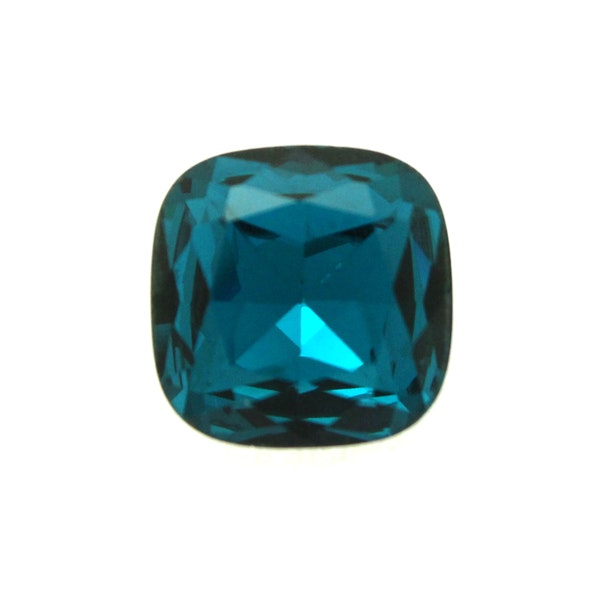 Teal K9 Kinesisk Strass Cushion Square 18mm 1st