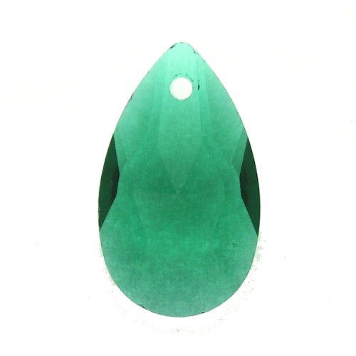 Emerald Facetterad Droppe 22x13mm 1st