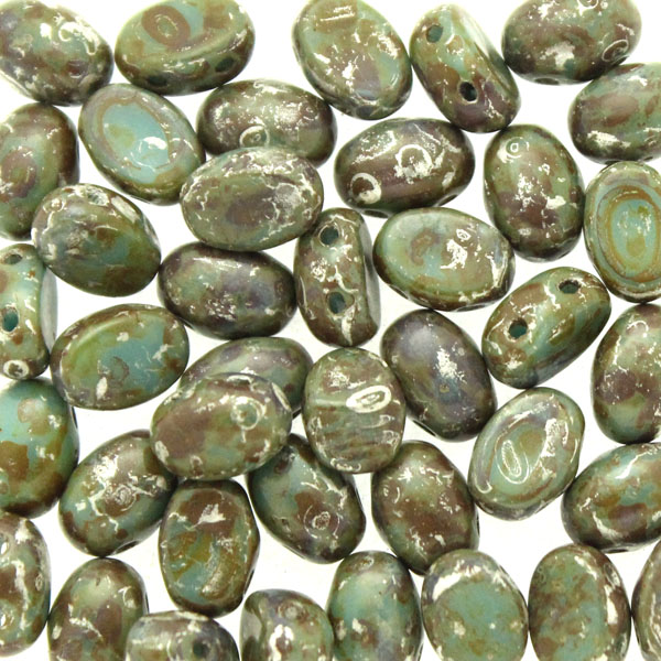 Opaque Turquoise Patina Silver Samos 10g