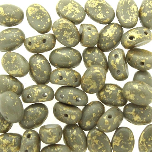 Opaque Dark Grey Gold Splash Samos 10g