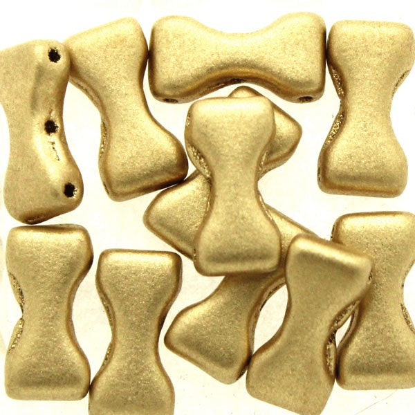 Aztec Gold Bow Tie Beads 5g