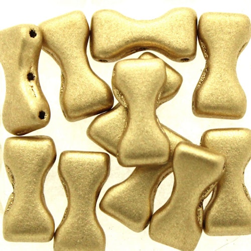 Aztec Gold Bow Tie Beads 5g
