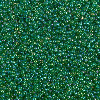 Transparent Green AB	 15-0179 Miyuki 15/0 5g
