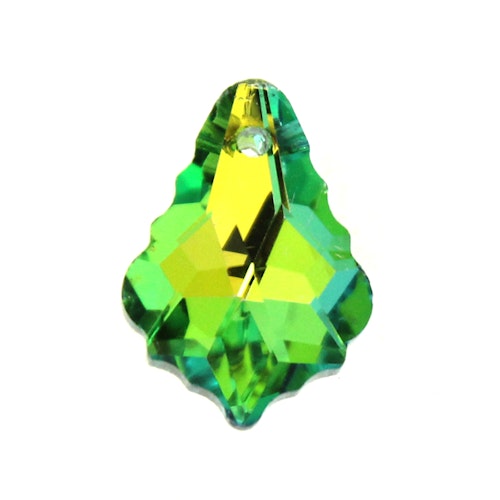 Green Rainbow Baroque Pendant 16x11mm 1st