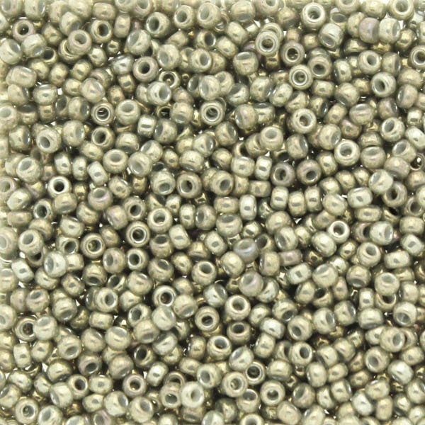 Opaque Smoke Gray Luster 15-1865 Miyuki Seedbeads 15/0 5g