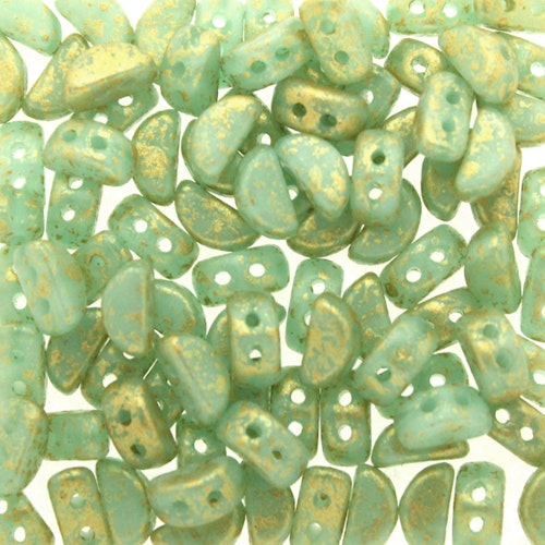 Green Aqua Opal Gold Splash Kos 10g