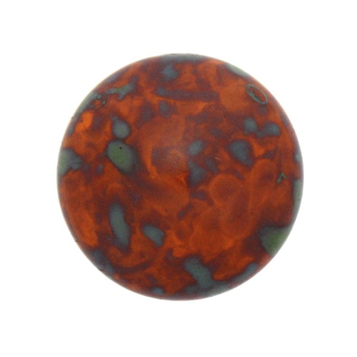 Frost Tangerine Travertin Cabochon Par Puca 25mm 1st