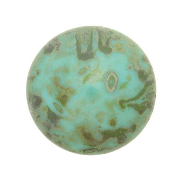 Frost Jade Travertin Cabochon Par Puca 25mm 1st