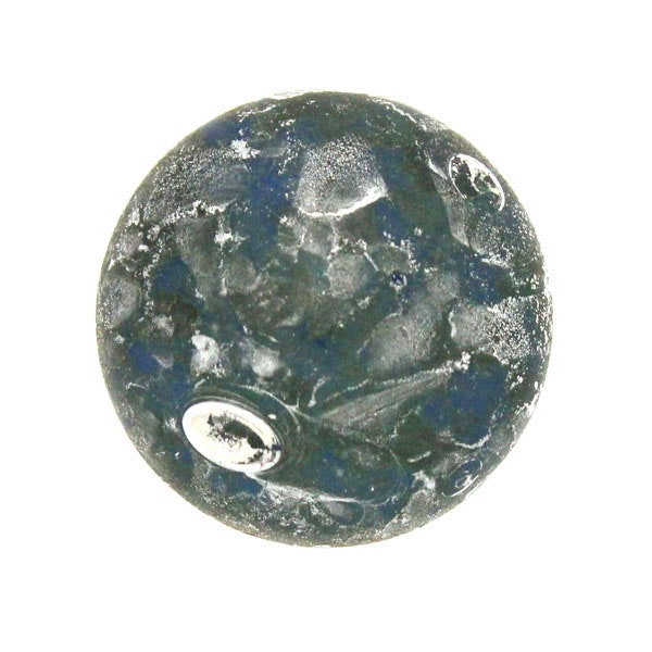 Frost Royal Blue Patina Silver Cabochon Par Puca 25mm 1st