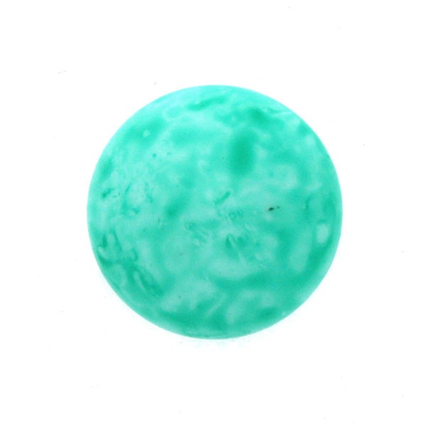 Alabaster Milky Green Turquoise Cabochon Par Puca 18mm 1st