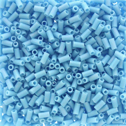 Matte Opaque Turqoise Blue AB BGL1-0413FR Miyuki Bugle Beads 3mm 10g