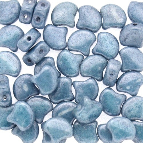 Opaque White Blue Luster Ginko 10g