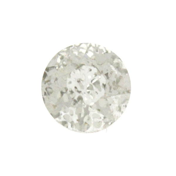 Crystal Silver Patina K9 Kinesisk Round Stone 8mm 4st
