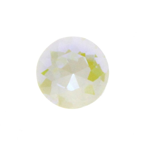 White Fluorescense AB K9 Kinesisk Round Stone 8mm 4st