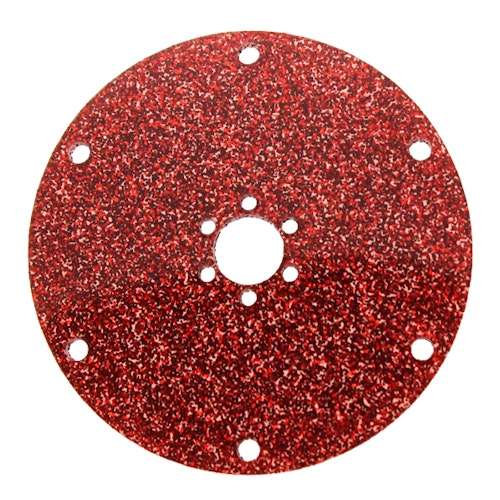 Röd Glitter Plexiglas Julkula 5cm 1st