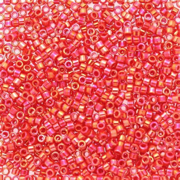 Opaque Vermillion Red AB DB-0159 Delicas 11/0 5g