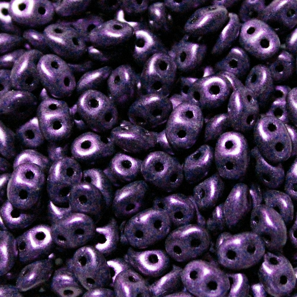 Metallic Suede Purple Superduo 10g