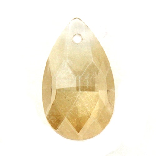 Gold Shade Pear Pendant 22x13mm 1st
