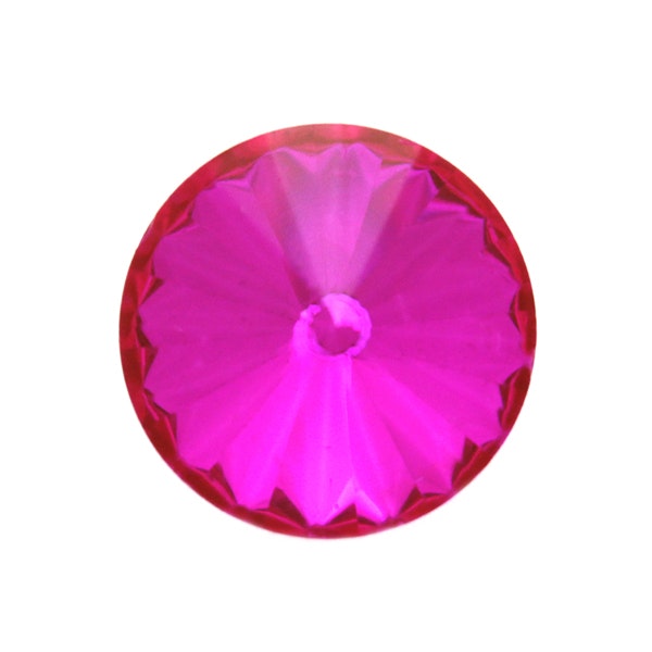 Hot Pink Kinesisk Rivoli 12mm 3st