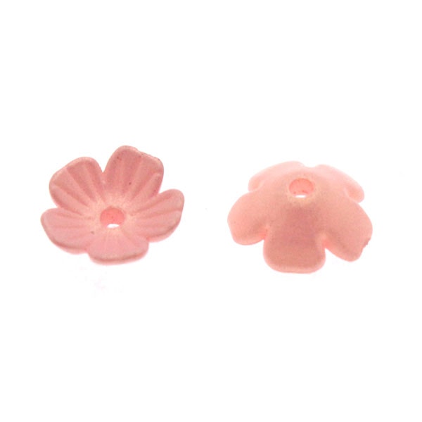 Light Pink Pearl Blomma Akrylpärla 5-bladig 10mm 10st