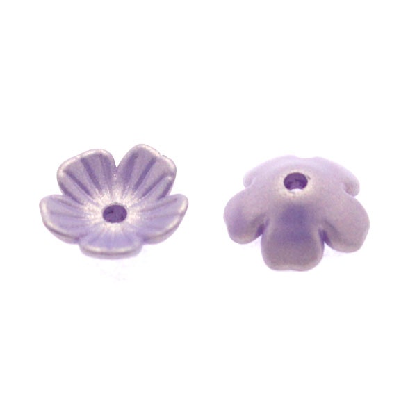 Violet Pearl Blomma Akrylpärla 5-bladig 10mm 10st