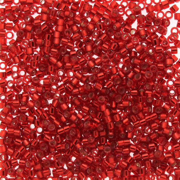 Dyed Silverlined Red DB-0602 Delicas 11/0 5g