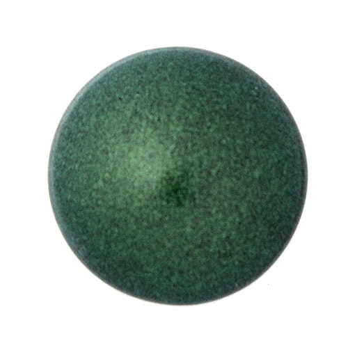 Metallic Mat Green Forest Cabochon Par Puca 25mm 1st