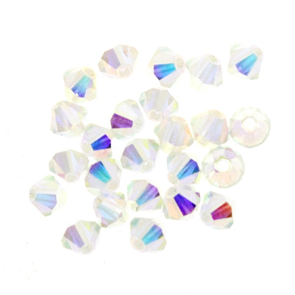 Crystal AB2x Preciosa Bicone 4mm 24st