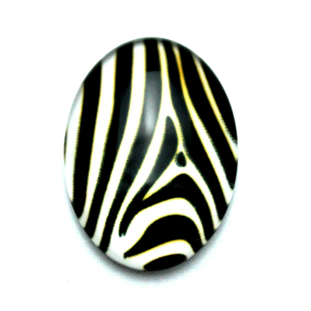 Djurmönster 12 Cabochon 30x20mm 1st