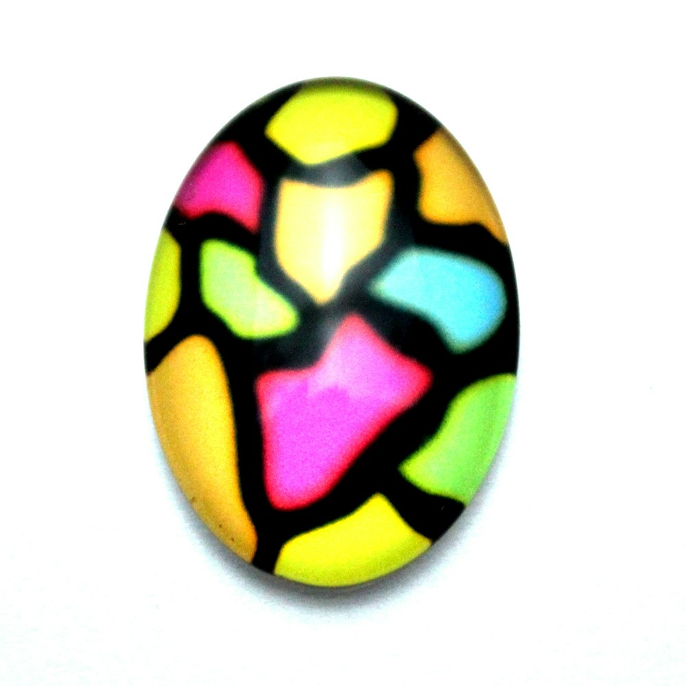 Djurmönster 22 Cabochon 30x20mm 1st