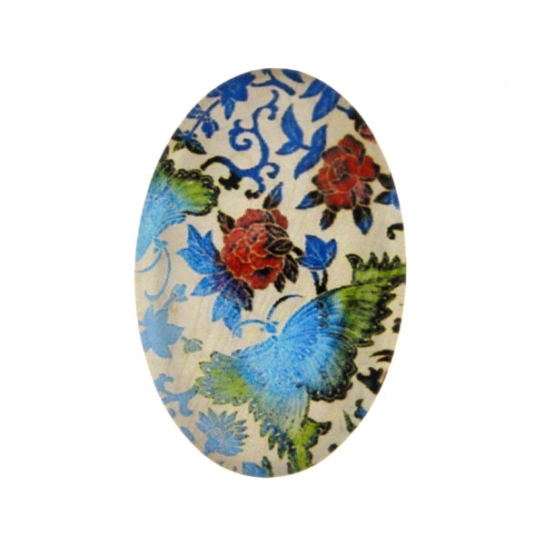 Vintage 10 Cabochon 30x20mm 1st