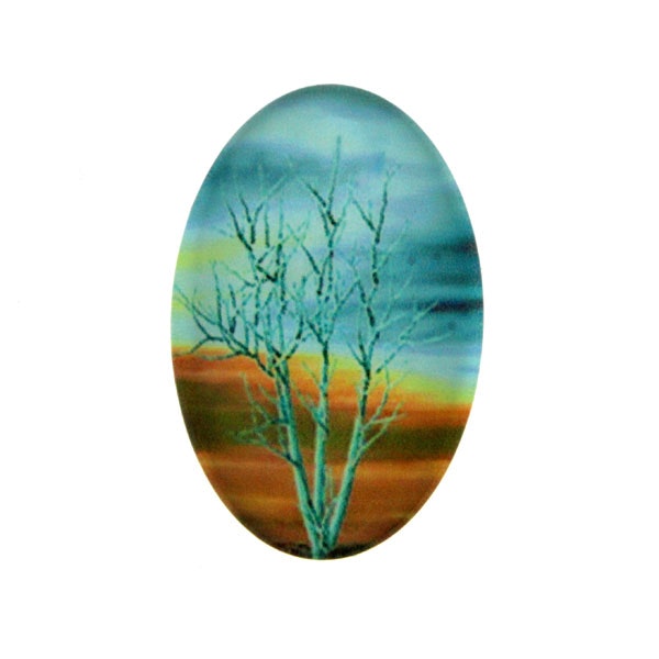 Träd 4 Cabochon 30x20mm 1st