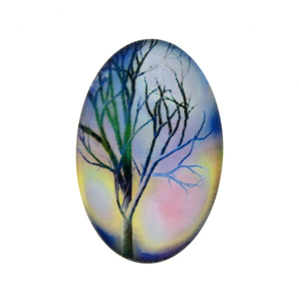 Träd 18 Cabochon 30x20mm 1st