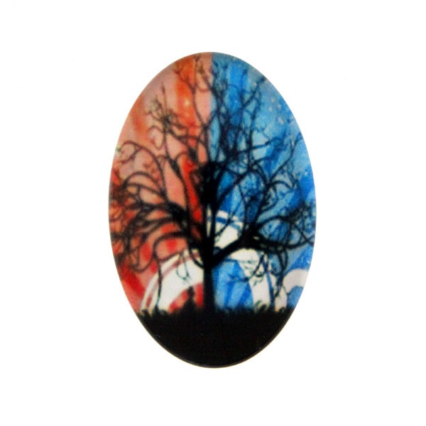 Träd 44 Cabochon 30x20mm 1st
