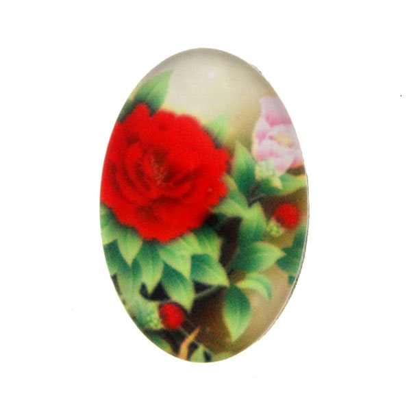 Blommor 26 Cabochon 25x18mm 1st