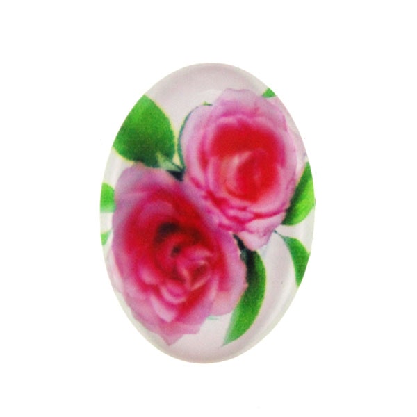 Blommor 36 Cabochon 25x18mm 1st