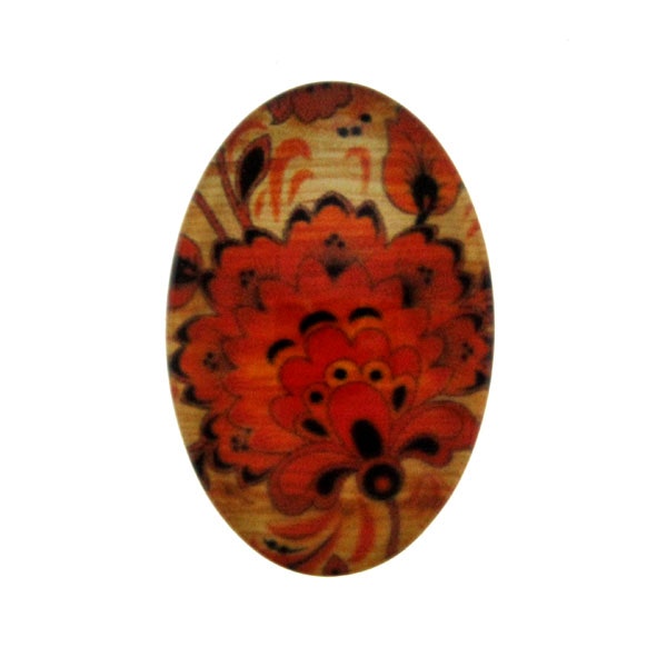 Vintage 6 Cabochon 25x18mm 1st