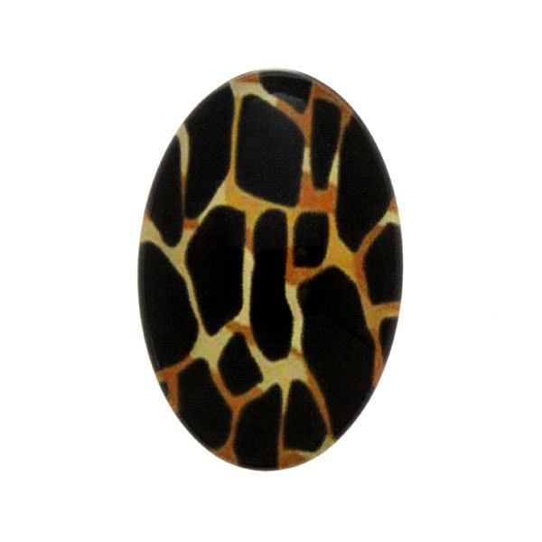 Djurmönster 35 Cabochon 25x18mm 1st