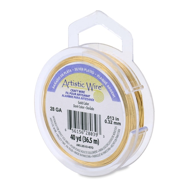 Gold Color SP Artistic Wire 28 Gauge/0,32mm 40yd/36,5m