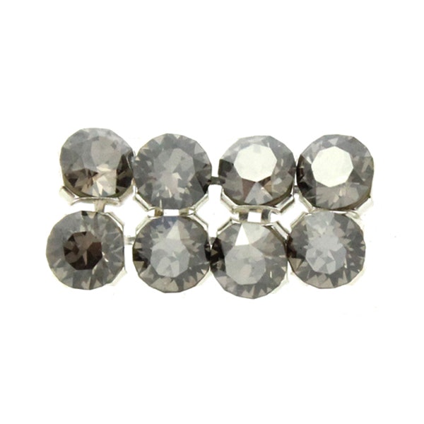 Crystal Satin Silverfärgad metall 40001 Crystal Mesh 3mm 8st
