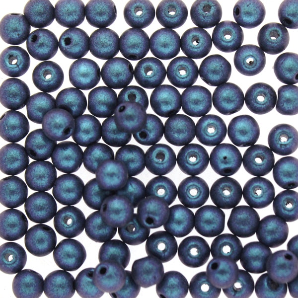 Polychrome Indigo Orchid Runda/Druks 3mm 100st